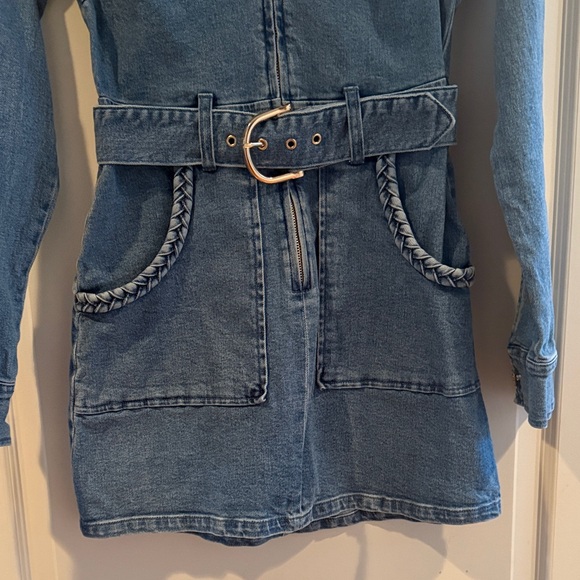 Show Me Your MuMu Denim Outlaw Dress - Picture 4 of 5